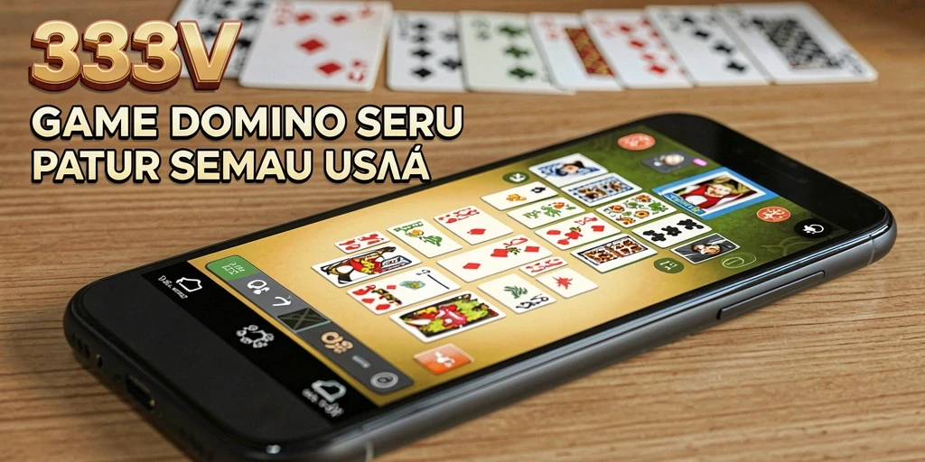 Tangkapan layar 333V menampilkan suasana gameplay Domino yang seru dan interaktif.