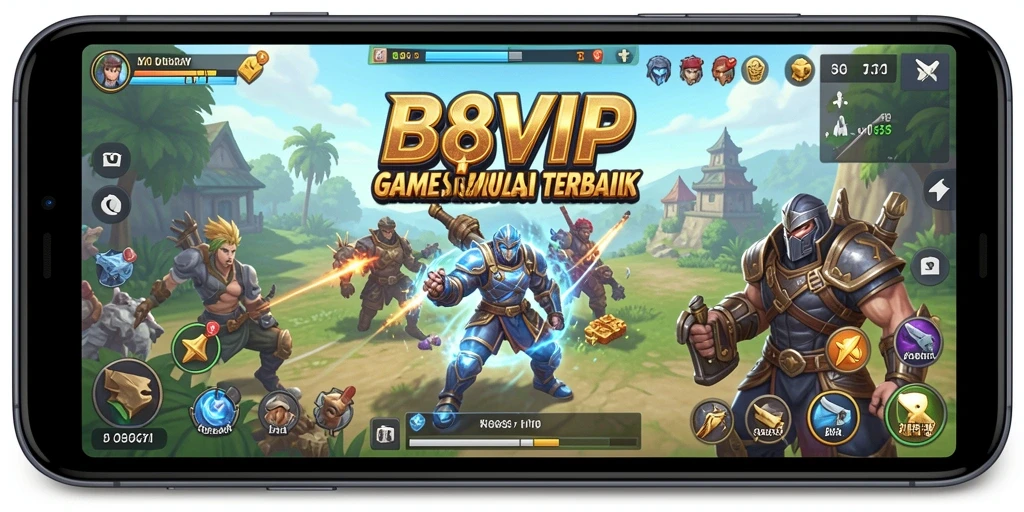Tampilan gameplay B8VIP dengan elemen simulasi yang seru.