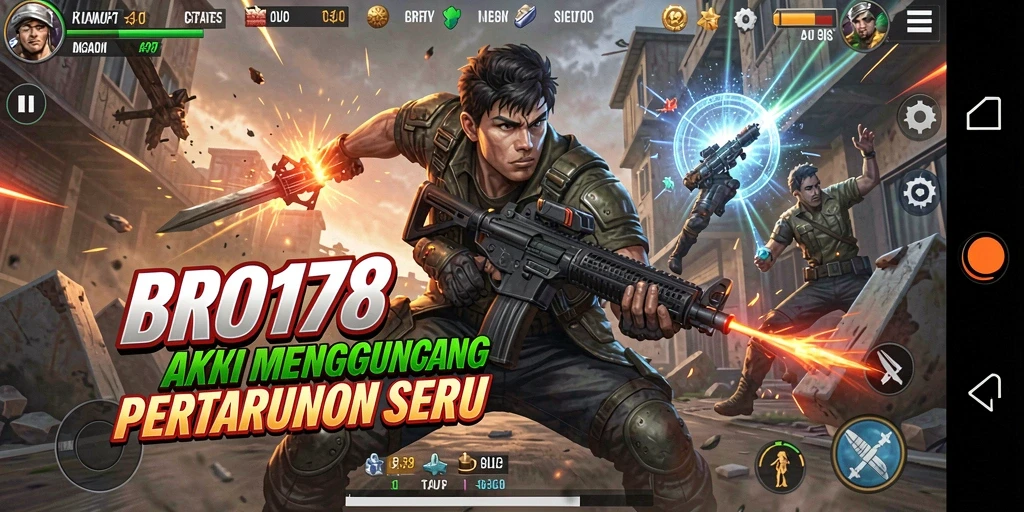 Tampilan gameplay BRO178 yang penuh aksi dan seru.