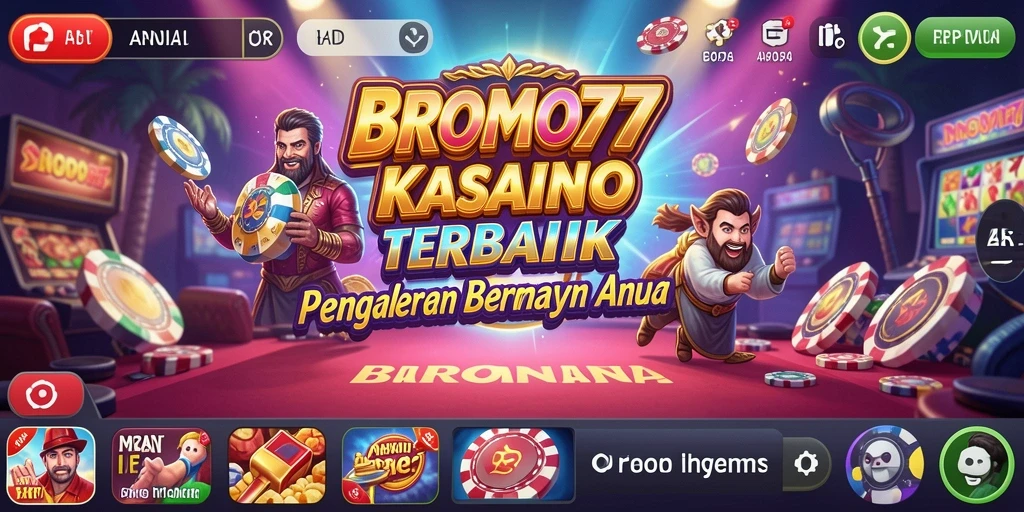 Tampilan menarik gameplay Kasino BROMO77 yang penuh aksi.