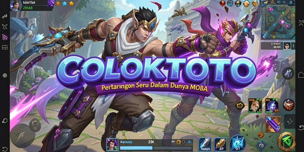 Tampilan gameplay menegangkan di COLOKTOTO dengan pertarungan intens.
