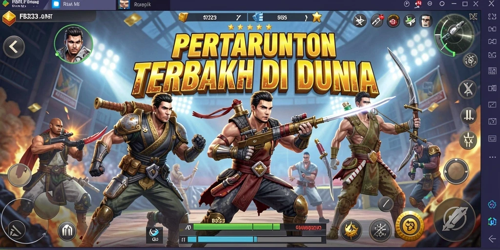 Tampilkan pertarungan seru di arena Battle Royale.
