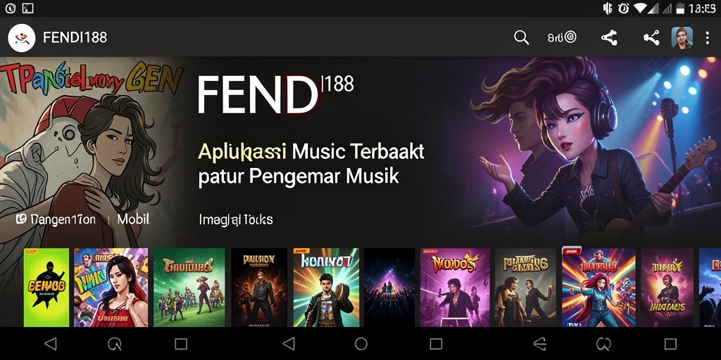 Tampilan gameplay menarik dari aplikasi musik FENDI188.