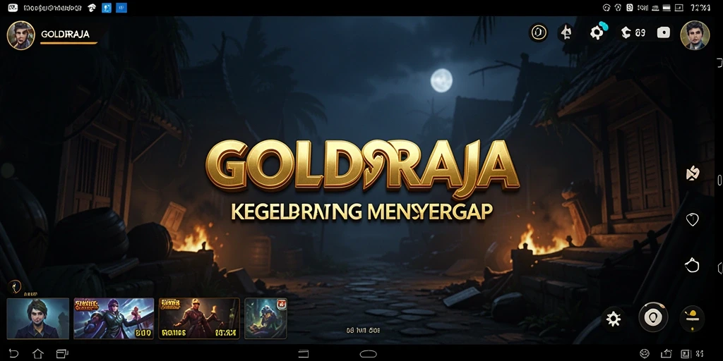 Tampak gameplay <strong>GOLDRAJA</strong> yang mencekam dan penuh misteri.