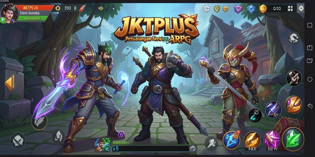 Tampilan gameplay menakjubkan JKTPLUS dengan aksi seru dan grafis indah.