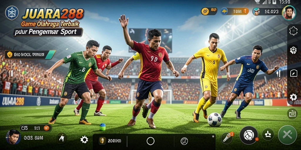 Screenshot JUARA288 menampilkan gameplay seru dengan strategi olahraga yang mendebarkan.