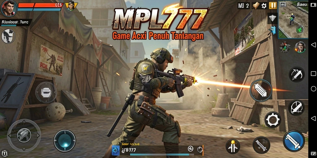 Screenshot gameplay MPL777 menampilkan pertarungan intens dan karakter yang dinamis.