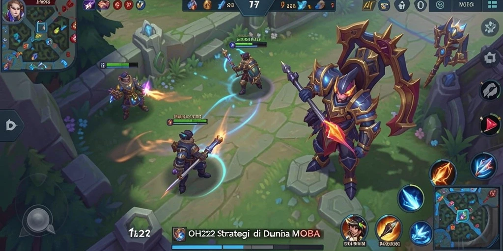 Gameplay seru dalam pertempuran tim di OH222.