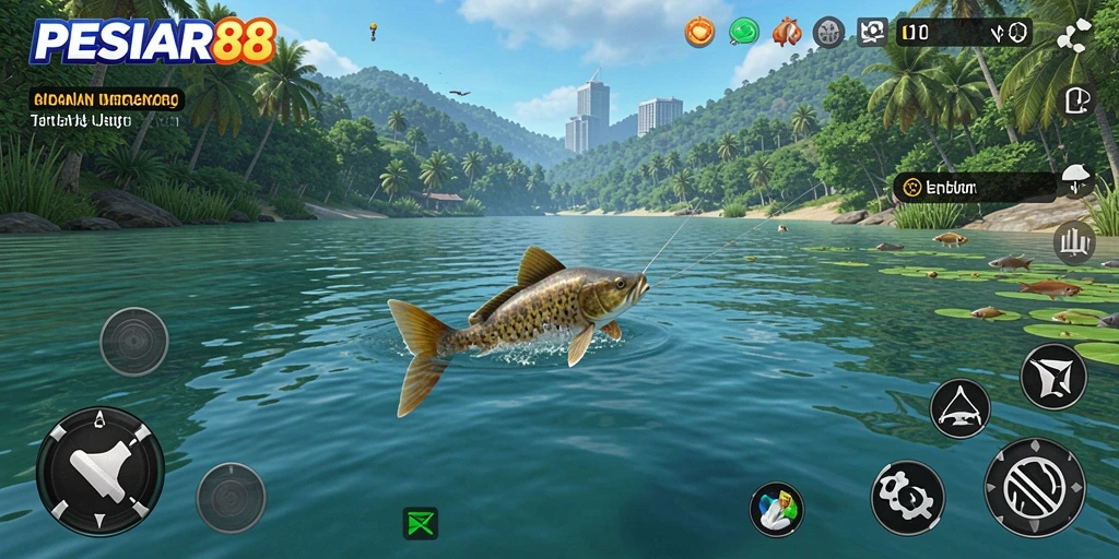 Gameplay PESIAR88 yang menakjubkan saat memancing ikan.