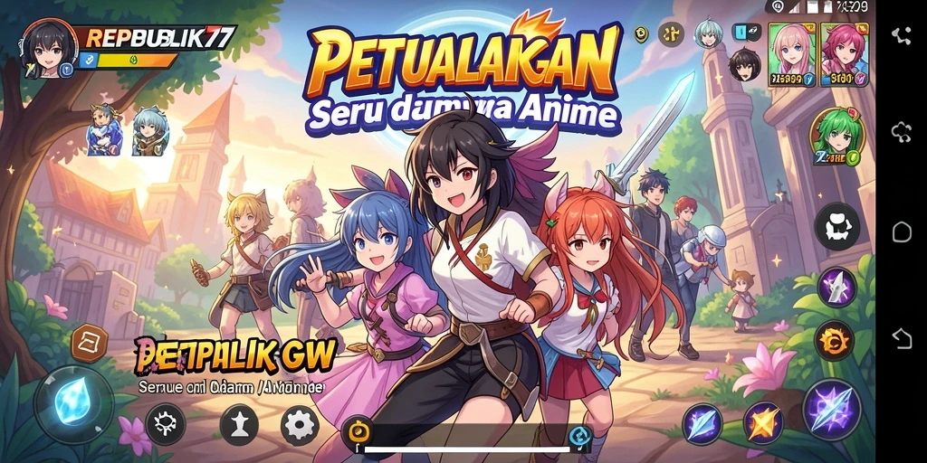 Tampilan gameplay menarik dari REPUBLIK77 yang penuh aksi.