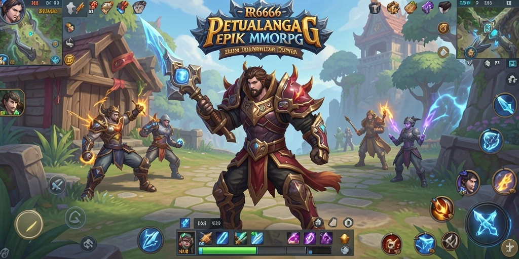 Gameplay seru dalam dunia epik MMORPG RR666.