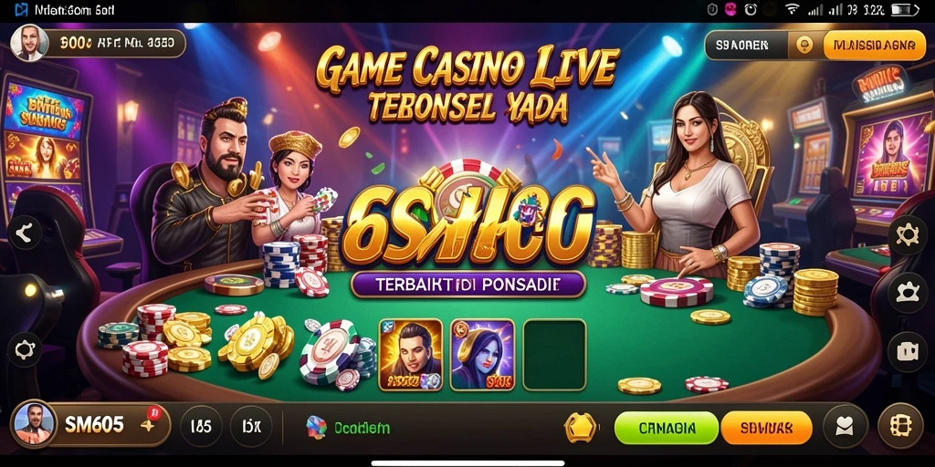 Gameplay Live Casino yang mendebarkan dan interaktif.