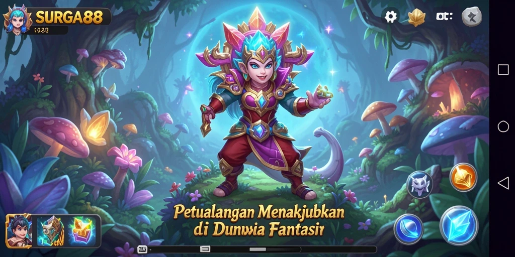 Tampilan gameplay SURGA88 yang memikat hati dengan petualangan epik.